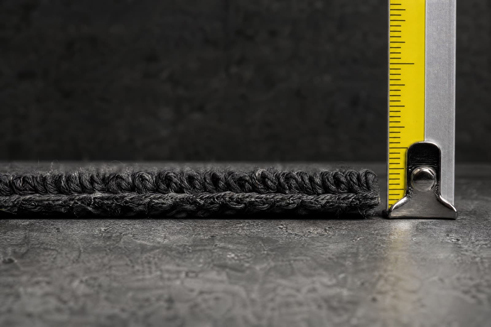 Cut section showing the 2 mm terry loop height under the sole